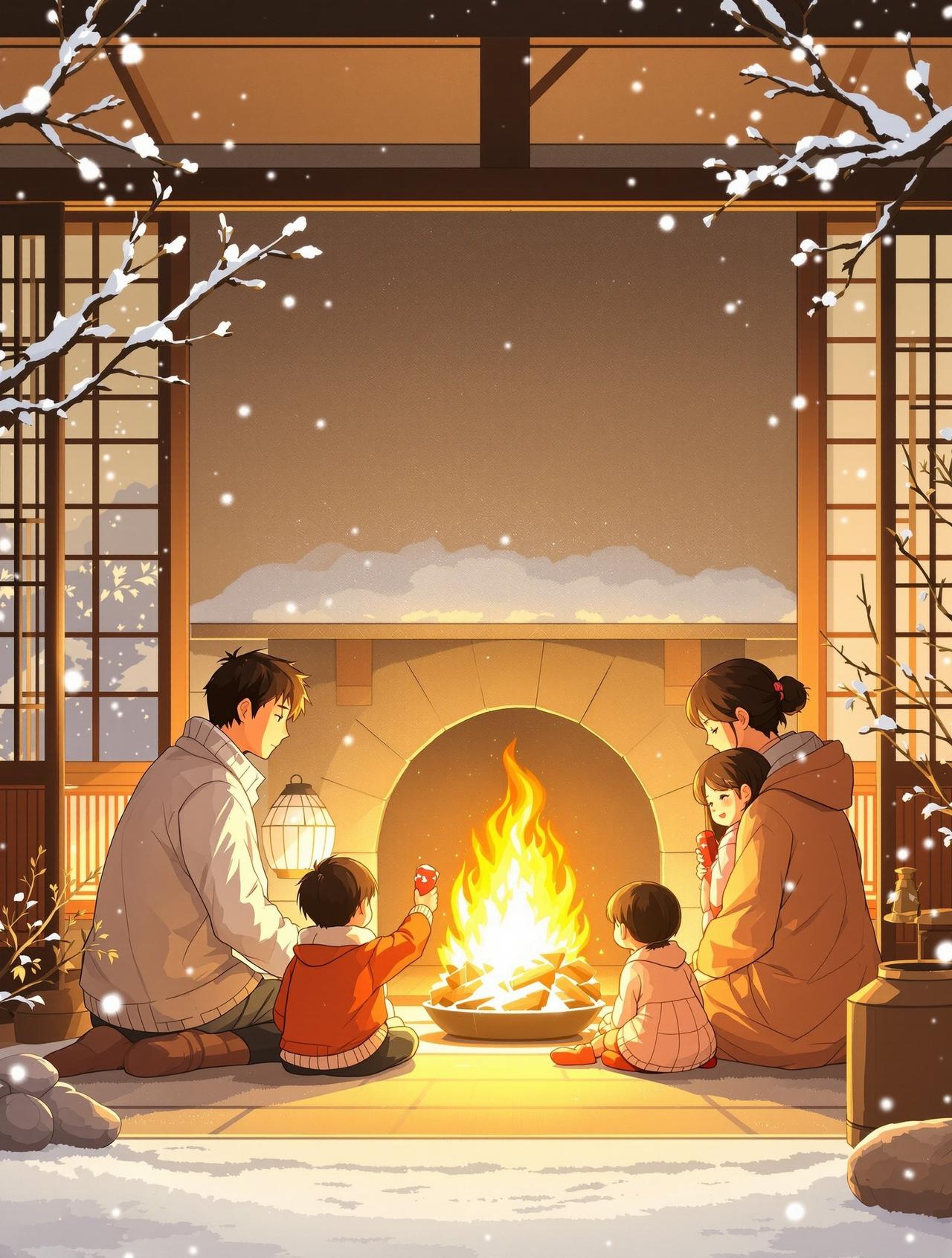 韩国短剧 - 雪夜物语 - 暖心家庭治愈动漫短剧